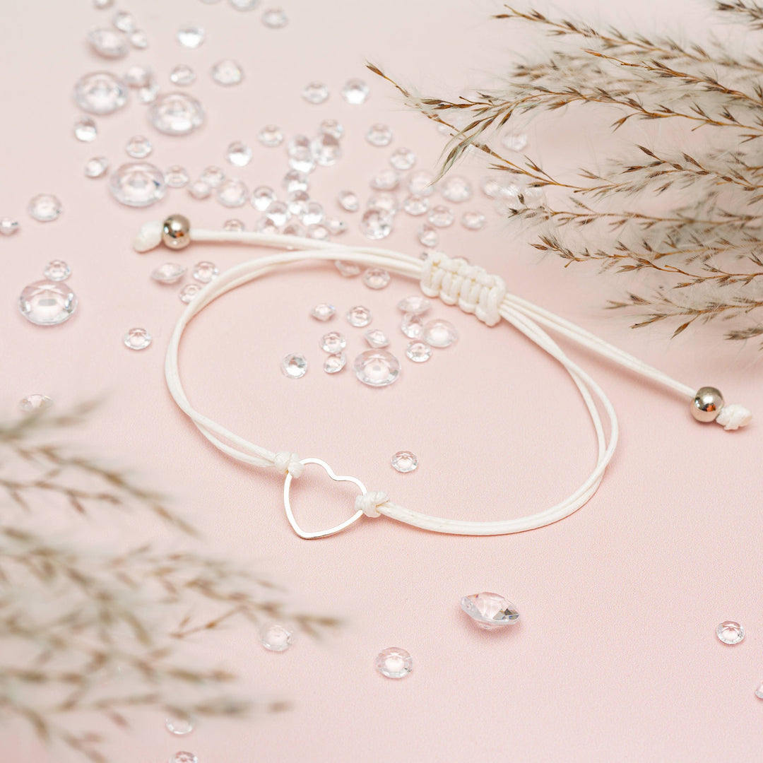Happy Birthday Wish Bracelet Open Heart