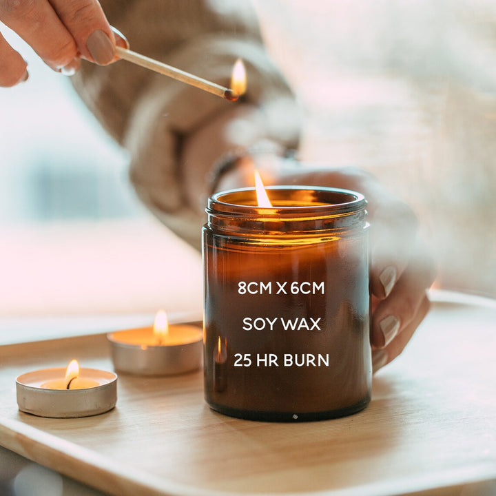 Teacher Gift Box with Personalised Candle & Silver Flower Earrings