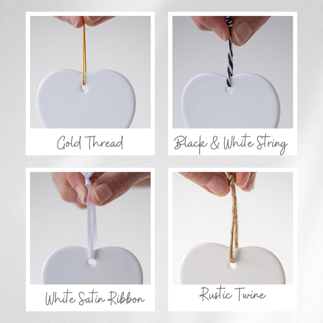 Gift for Daughter Heart Ceramic Hanging Ornament Sentimental Verse from Mother to Daughter