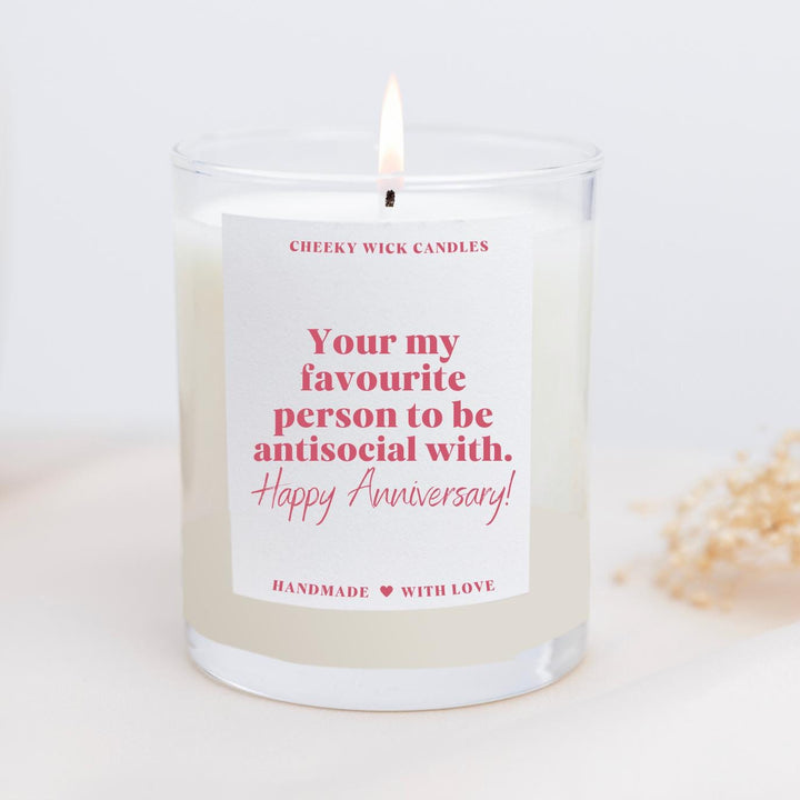 My Favourite Person to be Antisocial With Candle