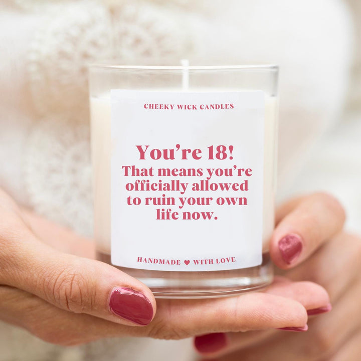 Funny 18th Birthday Candle