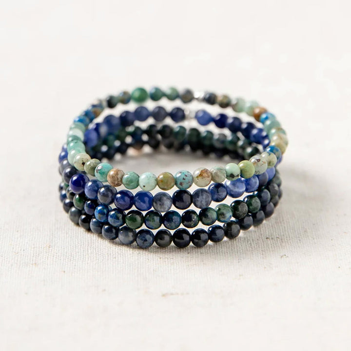 Third Eye Chakra Bracelet Set – Crystal Healing for Intuition & Clarity